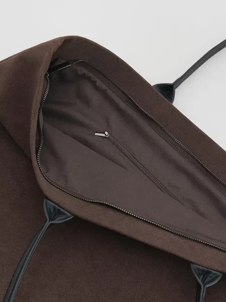 Сумка шоппер Reserved из искусственной кожи коричневая