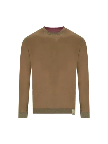 Sweter Bob z dekoltem w serek dwustronny różowy