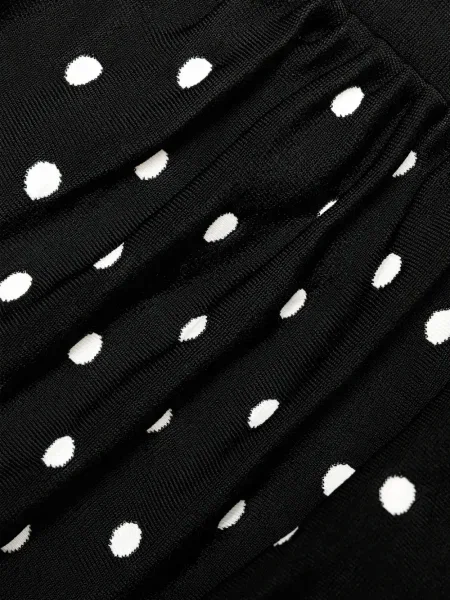 Rochie maxi Self-portrait cu buline de costum negru