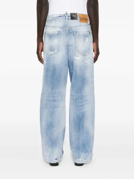 Blugi Dsquared2 zdrențuiți albastru