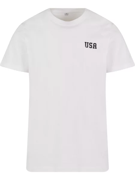 Mister Tee Tričko USA černá bílá