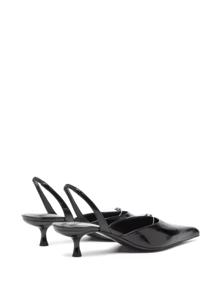 Pantofi cu toc Diesel slingback negru