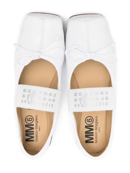Balerinki dziecięce Mm6 Maison Margiela białe