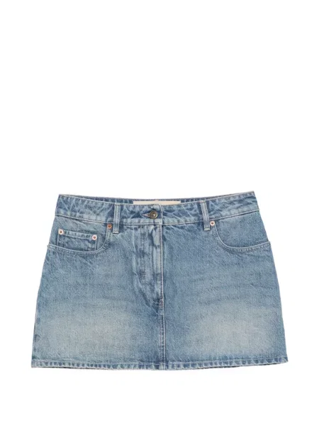 Fustă din denim Valentino Garavani albastru