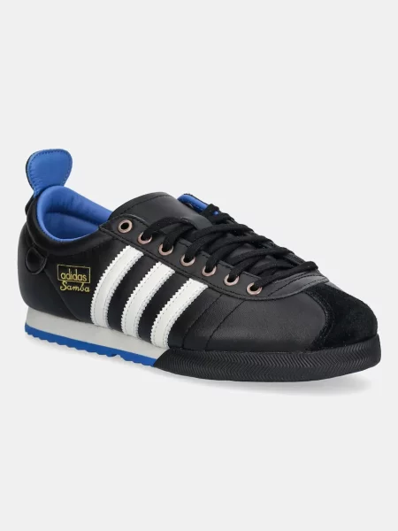 Шкіряні кросівки adidas Originals Samba 62 чорний