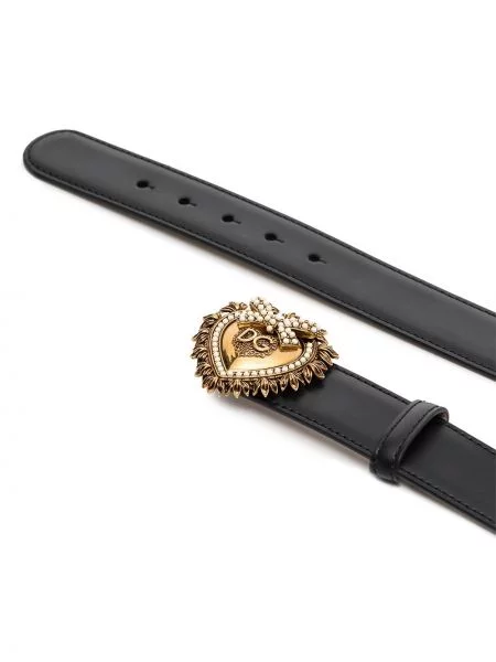 Pásek Dolce & Gabbana s přezkou černý