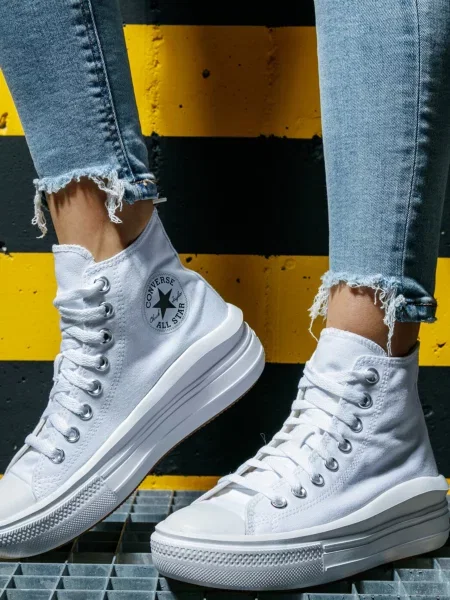 Кеды высокие CONVERSE Chuck Taylor All Star Move білі