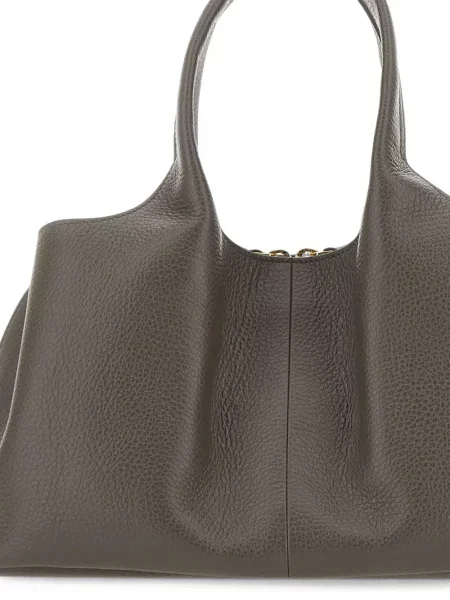 Geantă shopper Coccinelle din piele verde
