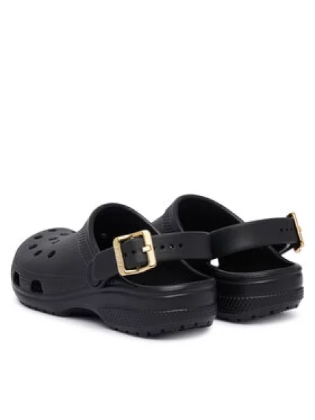 Natikače Crocs Classic Metallic Buckle Clog K crna