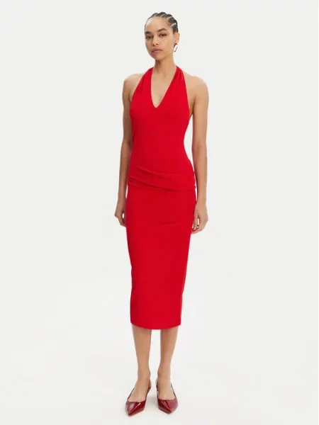 JACQUEMUS Koktel haljina crvena