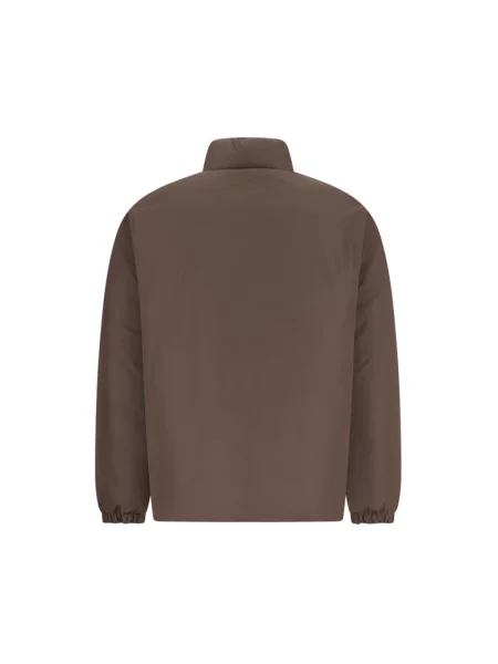 Kurtka puchowa Jil Sander z logo brązowa