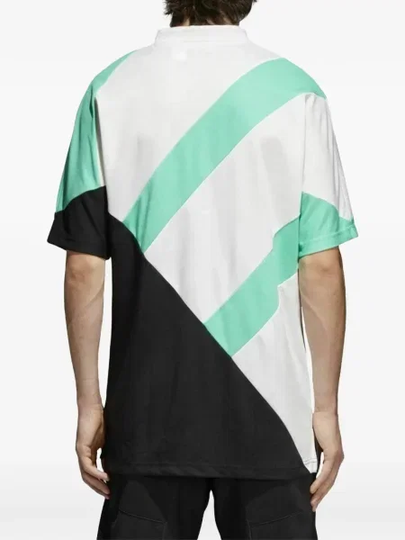 Tricou polo Adidas tricotate cu imagine fără mâneci alb