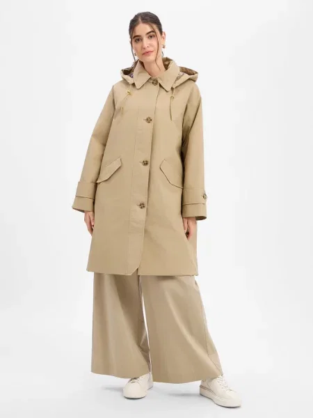 Barbour płaszcz przeciwdeszczowy Kobiety 34 beżowy