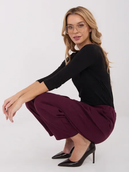 Pantaloni Rue Paris bordo