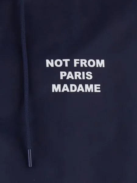 Kabát Drôle De Monsieur s kapucí modrý