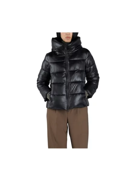 Lniana pikowana kurtka Canadian Classics czarna