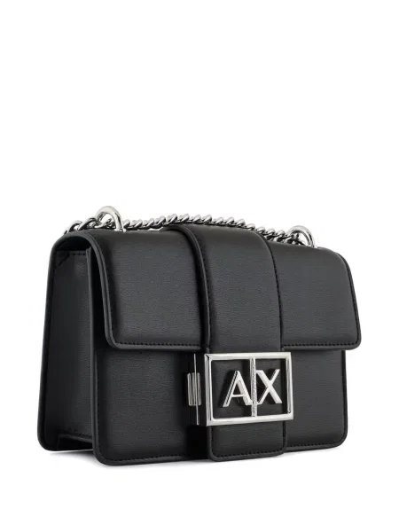 Crossbody kabelka Armani Exchange s autogramem černá