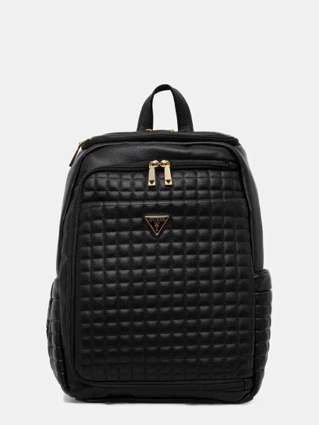 Раница Guess NADIRA дамска голям с изчистен дизайн черно
