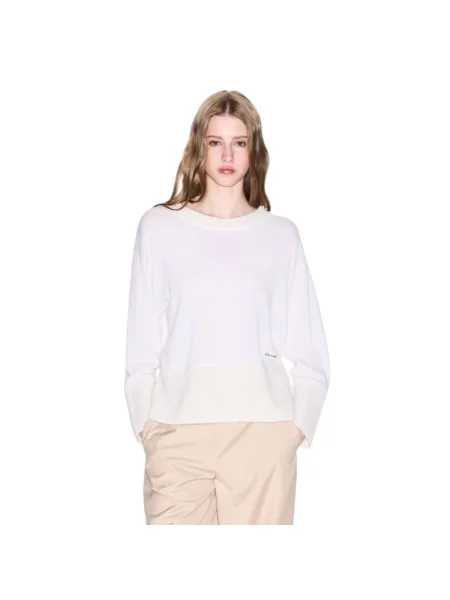 Sweter Armani Exchange wełniany beżowy