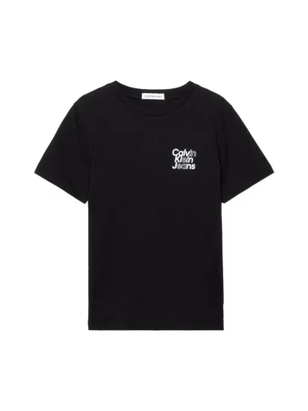 Tricou copii Calvin Klein Jeans negru