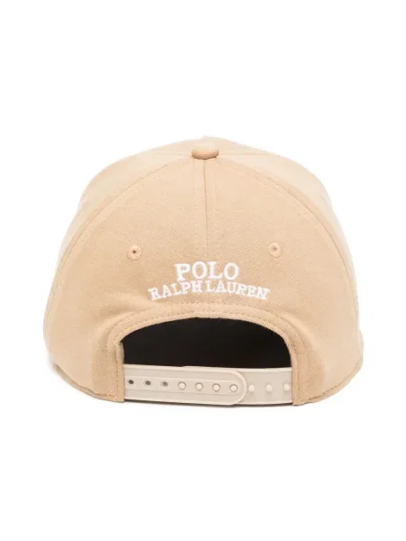 Siuvinėtas iš natūralios odos marškinėliai Polo Ralph Lauren apkarpytas žalia