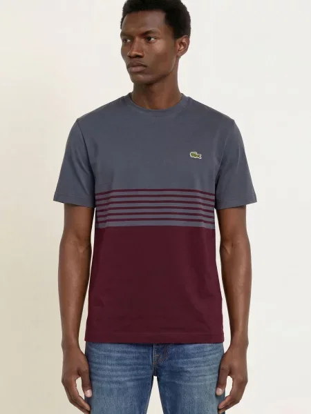 Lacoste T-Shirt rot niebieska