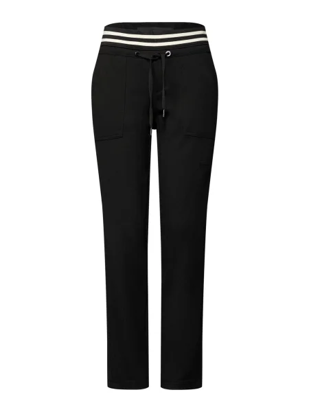 STREET ONE Pantaloni negru alb