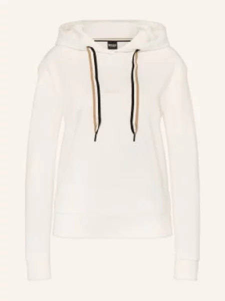 Boss Bluza Z Kapturem Stripe weiss