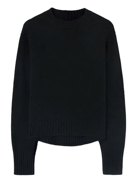 Pulover Jil Sander tricotate negru