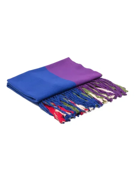 Fular Colville cu franjuri verde