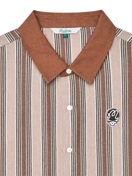 Golf tricou polo Malbon Golf cu dungi