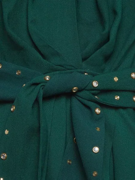 Cu centură rochie Sandro plic verde