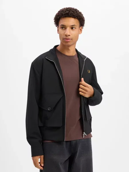Fred Perry kurtka na okres przejściowy Mężczyźni S czarny