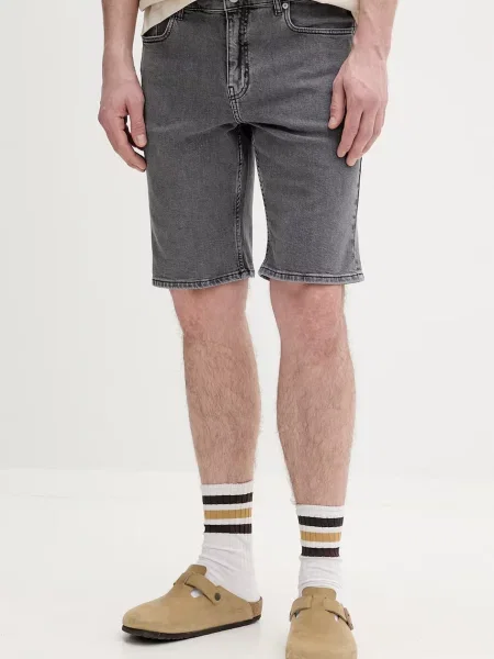 Karl Lagerfeld Jeans pantaloni scurți pentru bărbați din denim gri