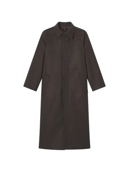 Palton A.p.c. de lână maro