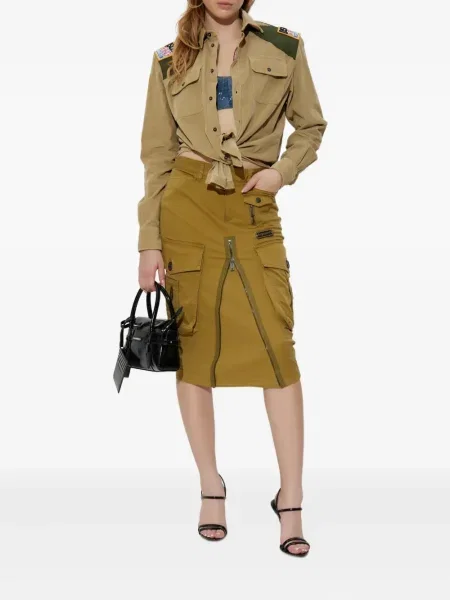 Cămașă Dsquared2 de catifea cord
