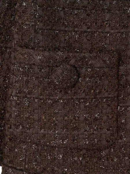 Geacă Marc Jacobs din tweed maro