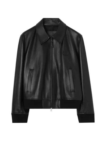 Geanta de piele Burberry negru