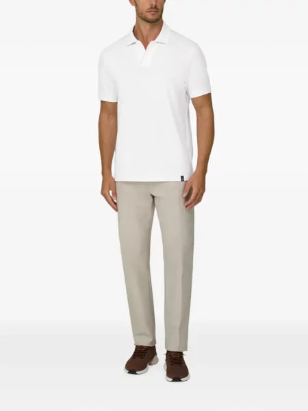 Tricou polo Boggi Milano stretch alb