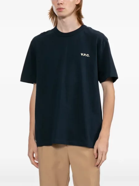 Tricou A.p.c. cu imagine albastru
