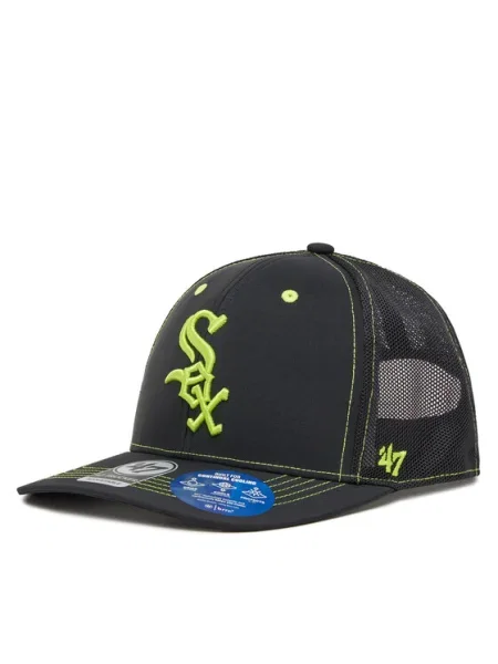 47 Brand Шапка с козирка MLB Chicago White Sox XRAY TRUCKER Черен бяло