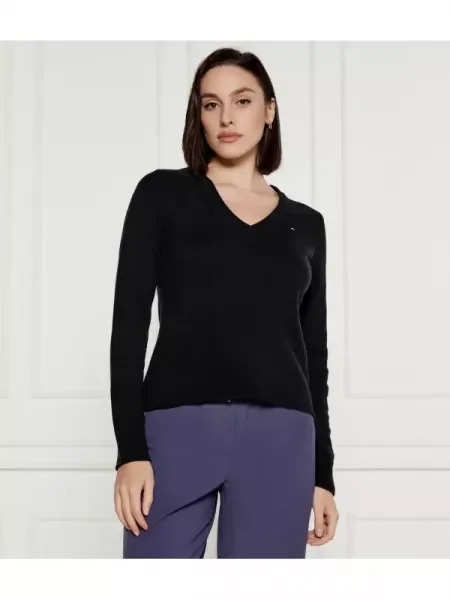 Tommy Hilfiger De lână pulover negru
