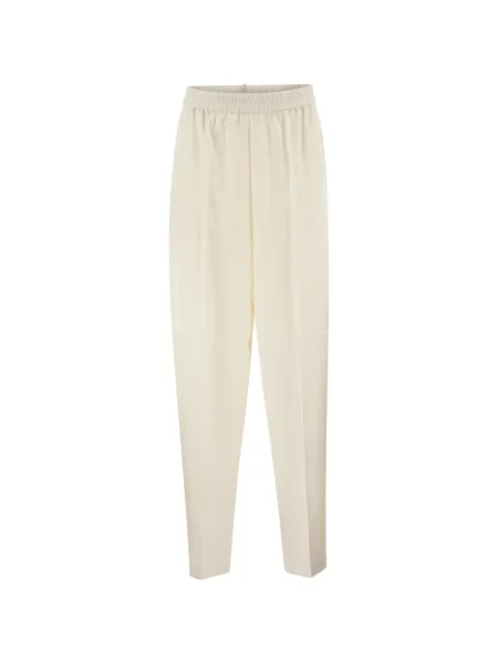 Pantaloni Fabiana Filippi conici alb