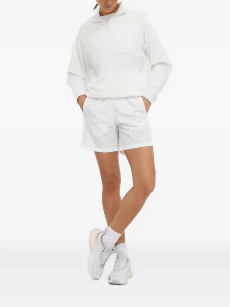 Geacă Adidas cu șireturi cu dungi cu platformă alb