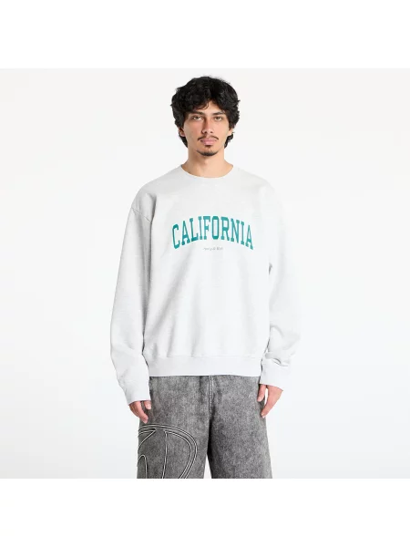 Bluza nierozpinana Sporty And Rich z nadrukiem szara