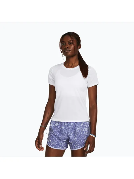 Tricou de alergare pentru femei Under Armour Launch white/reflective alb