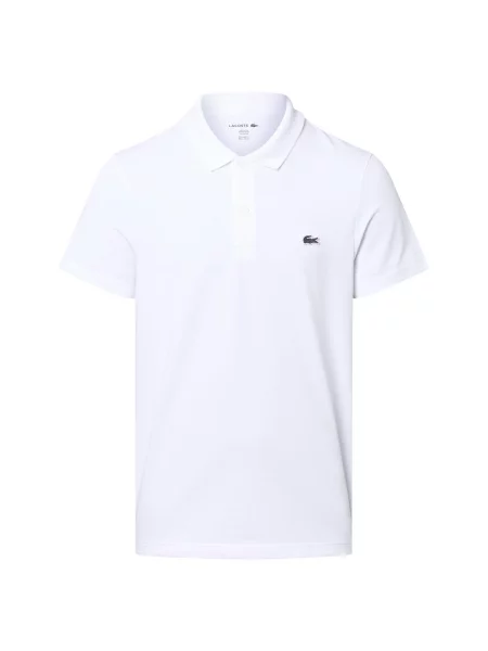Koszulka polo Lacoste Polo white beżowa