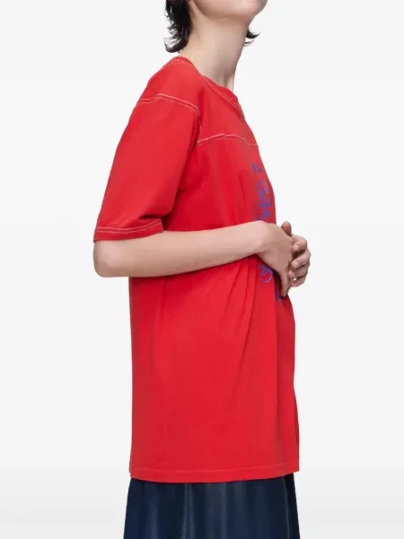 Тениска Maison Margiela с принт червено
