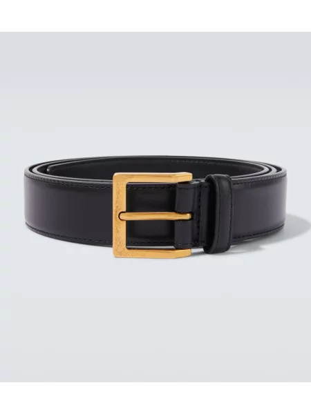 Curea Saint Laurent din piele negru
