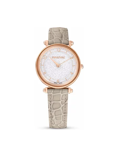 Zegarek Swarovski skórzany beżowy